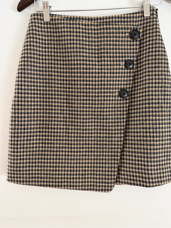RW&CO. Dresses & Skirts - RW&CO. Black & Cream Houndstooth Button-Front Mini Skirt